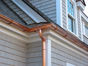 faux copper gutter